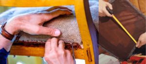 Materiales y herramientas  para tapizar una silla